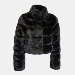 Chaqueta de Pelo Sintetico Faux Fur Brigth Girl. - Imagen 2